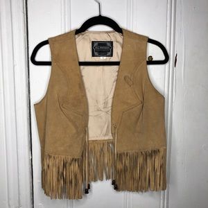 Vintage suede fridge vest